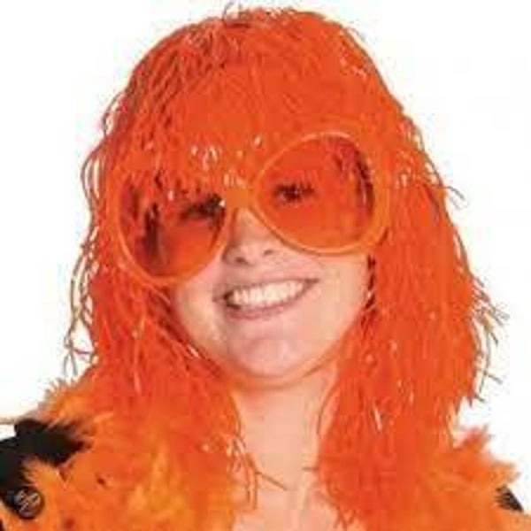 Folie pruik - oranje