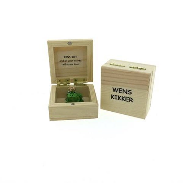 Wenskikker in kistje -  kiss me!