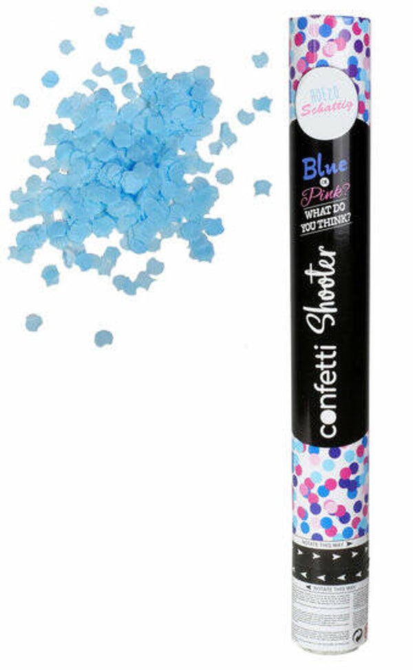 Gender reveal confetti shooter - jongen