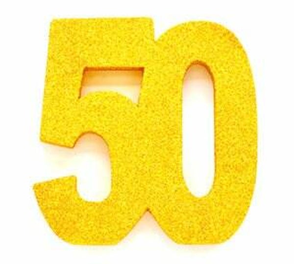50 tafeldecoratie - glitter goud