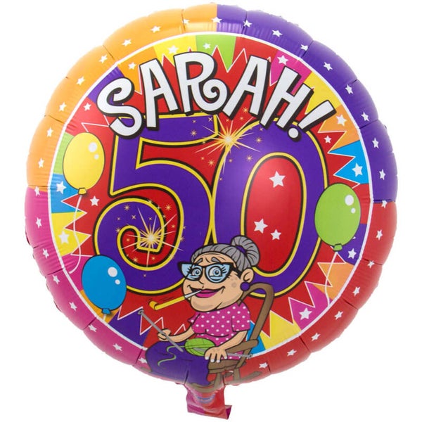 Sarah 50 - folieballon