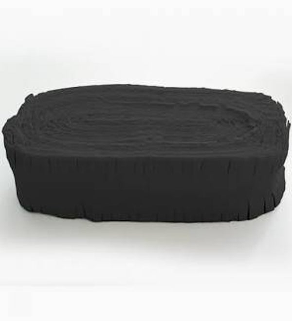 Crêpe slinger - zwart brandvertragend