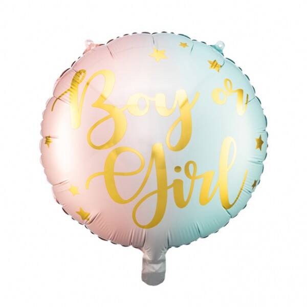 Gender reveal - folieballon boy / girl