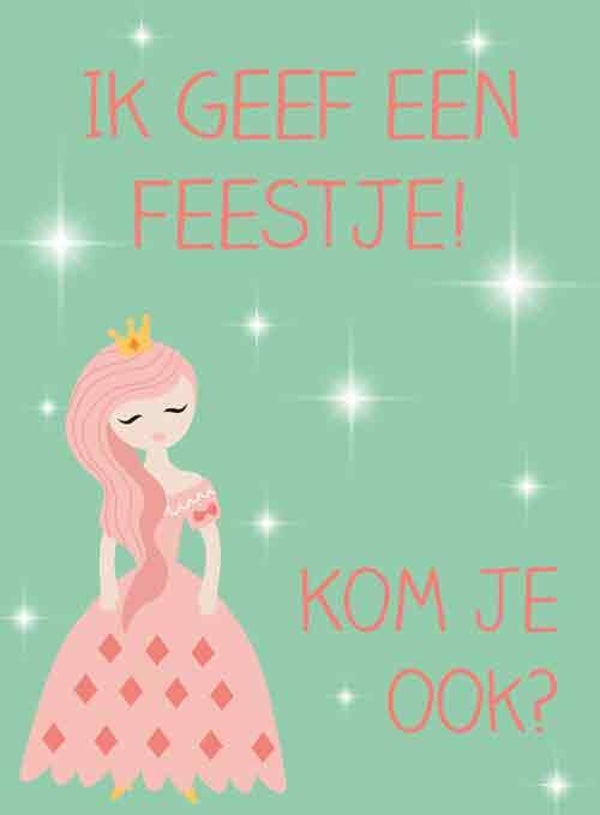 Ik geef een feestje - pakje uitnodigingskaarten