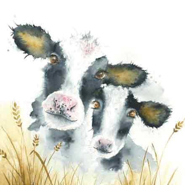 Koeien - wenskaart  love country
