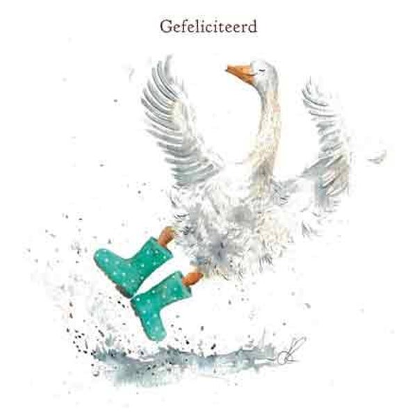 Gans  - wenskaart love country