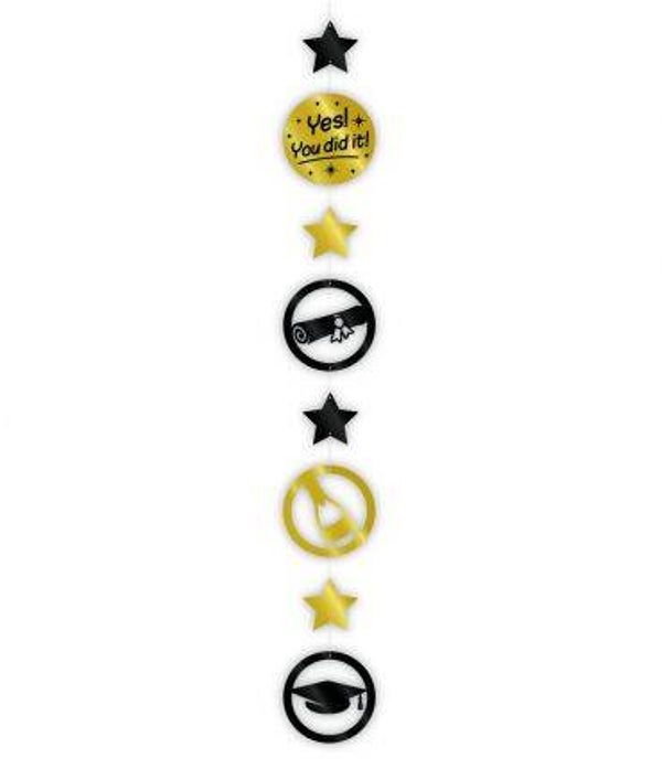 Yes! you did it! - hangdecoratie goud/zwart