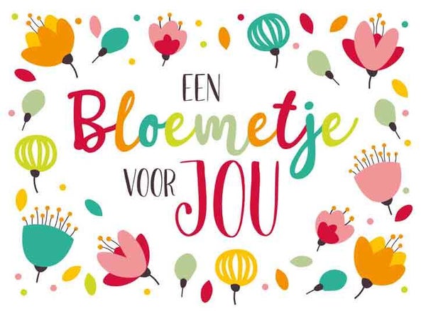 Een bloemetje voor jou - wenskaart