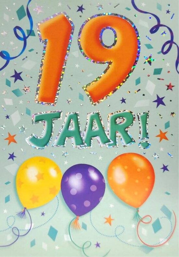 19 Jaar - wenskaart that funny age