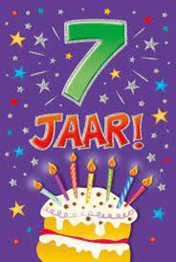 7 Jaar - wenskaart that funny age
