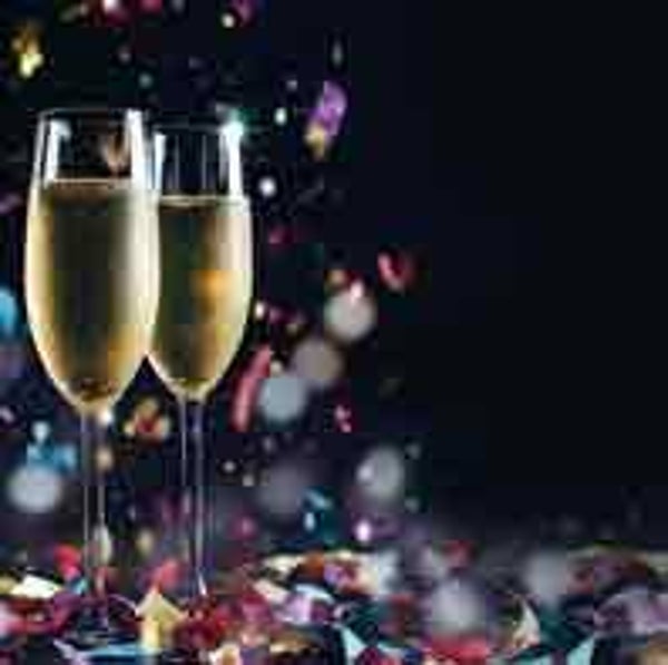 Champagne glazen - kadokaartje voor jou