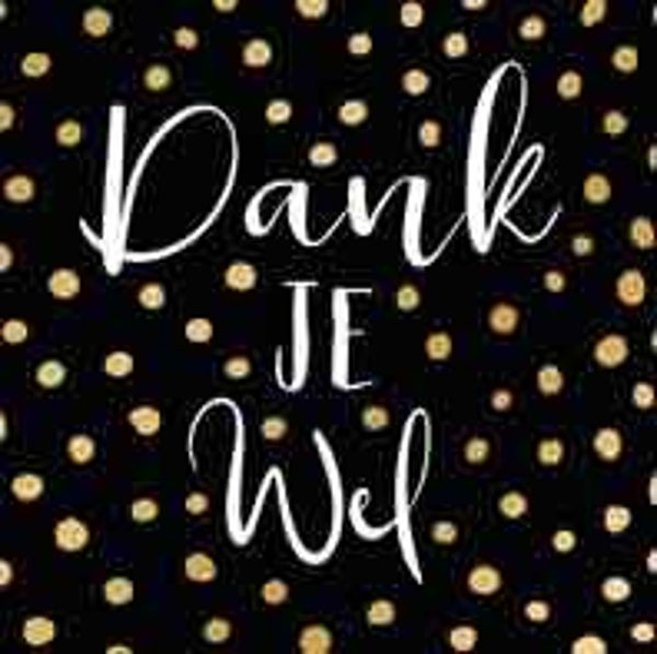 Dank je wel - kadokaartje voor jou