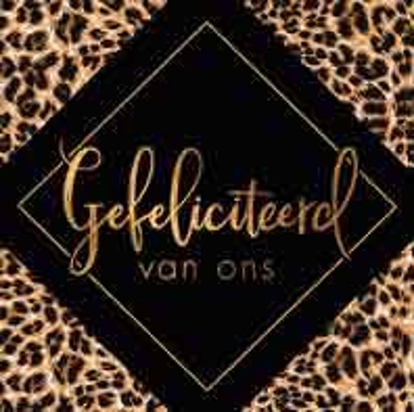 Gefeliciteerd van ons - kadokaartje voor jou