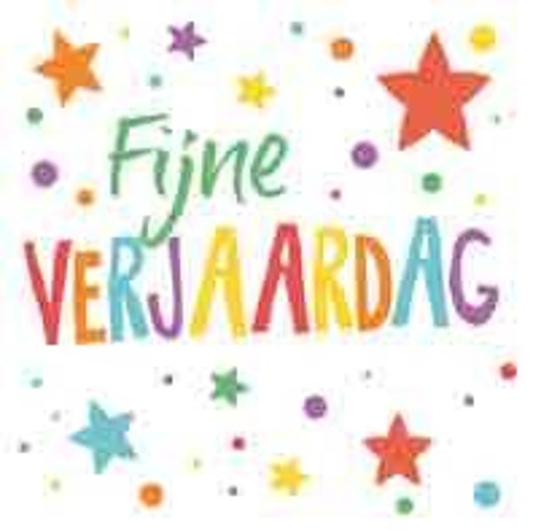 Fijne verjaardag - kadokaartje voor jou