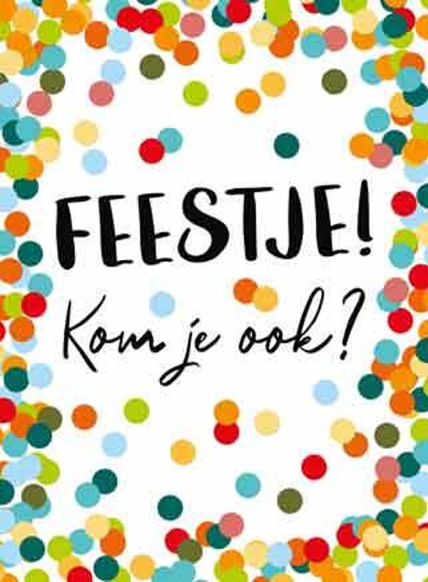 Feestje! - pakje uitnodigingskaarten