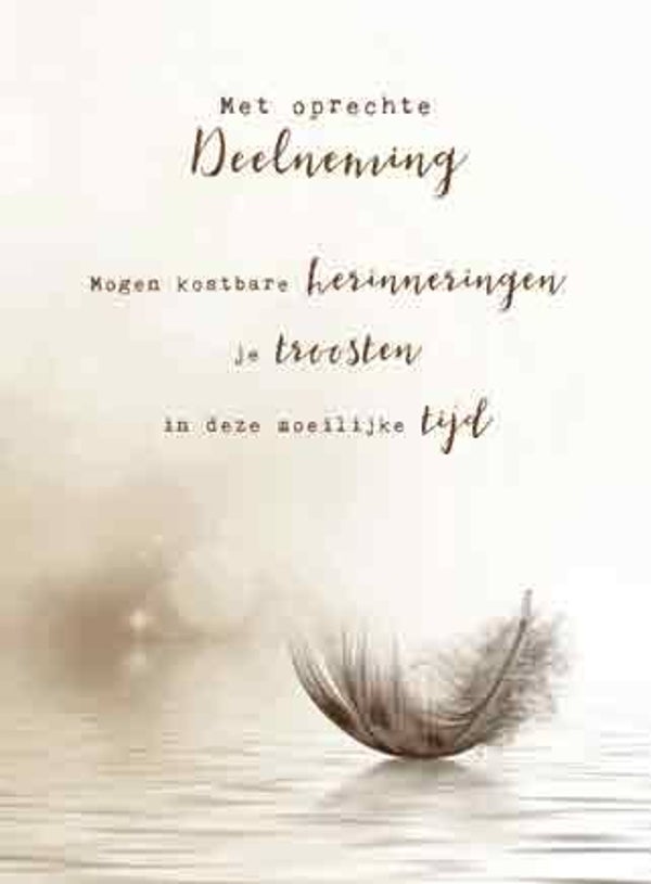 Met oprechte deelneming - pakje condoleancekaarten