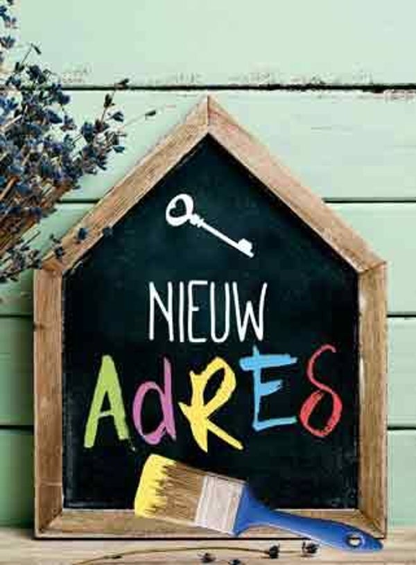 Nieuw adres - pakje verhuiskaarten