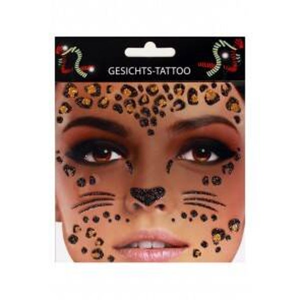 Gezicht stickers - luipaard