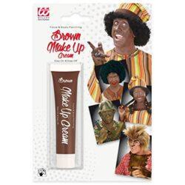 Crème make-up bruin - tube schmink