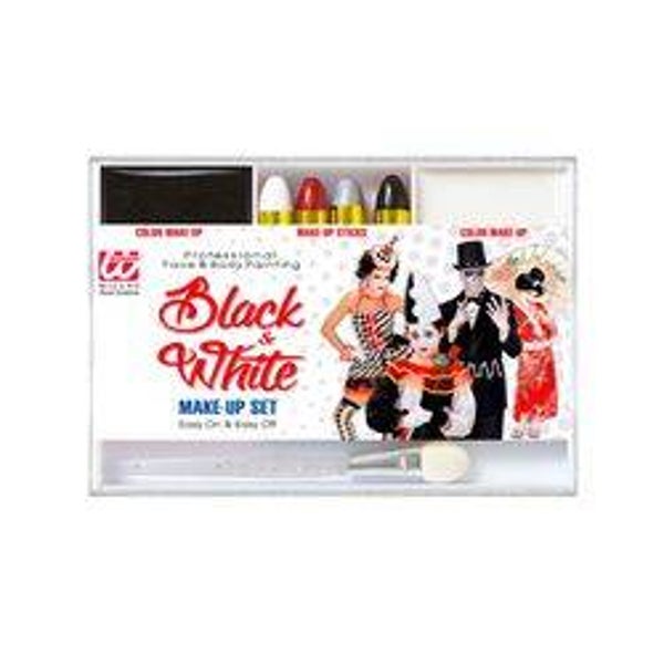 Zwart & wit - make-up set
