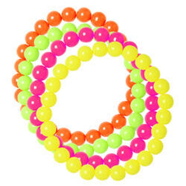 Parel armbanden - neon