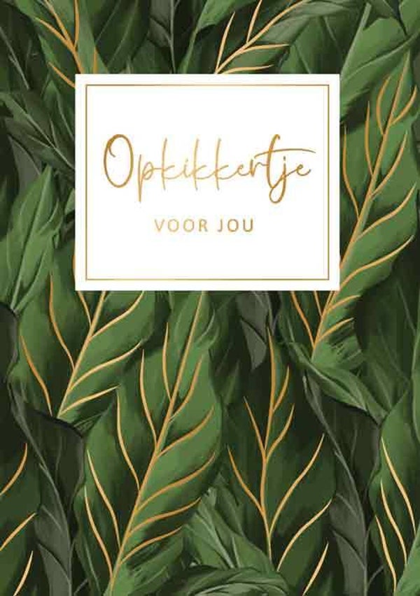 Opkikkertje voor jou - wenskaart gold rush