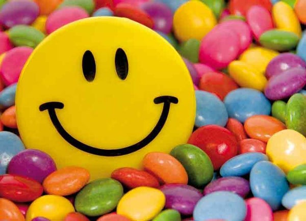 Blanco smiley - wenskaart Mixx