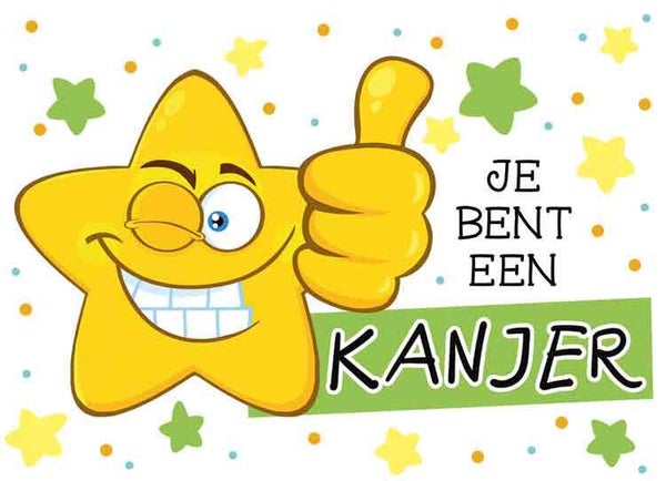 Je bent een kanjer - wenskaart Mixx