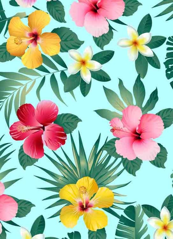 Blanco bloemen - wenskaart Mixx