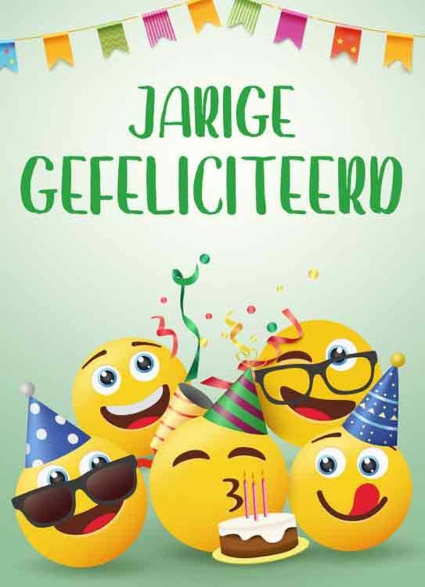 Jarige gefeliciteerd - wenskaart Mixx