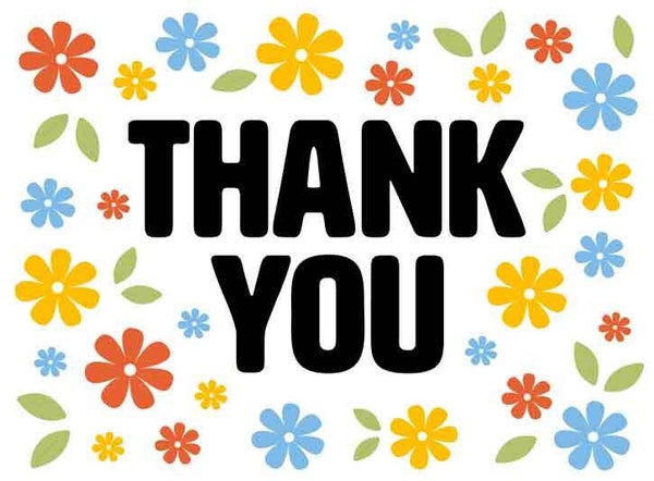 Thank you - wenskaart