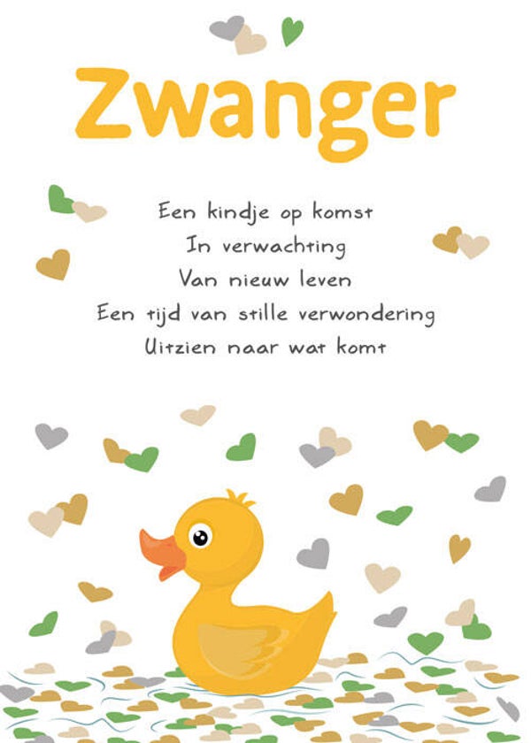 Zwanger gefeliciteerd - wenskaart Intense