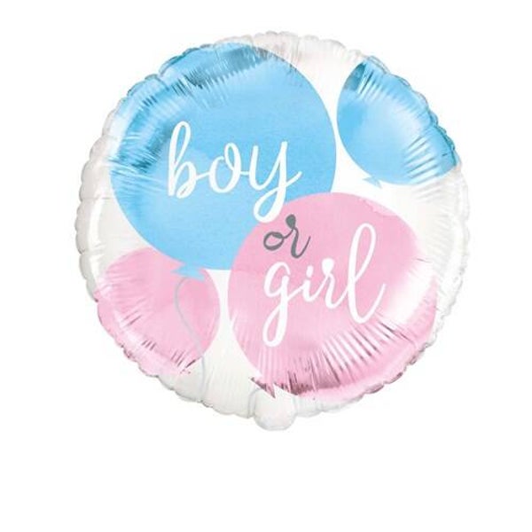 Gender reveal boy or girl - folieballon