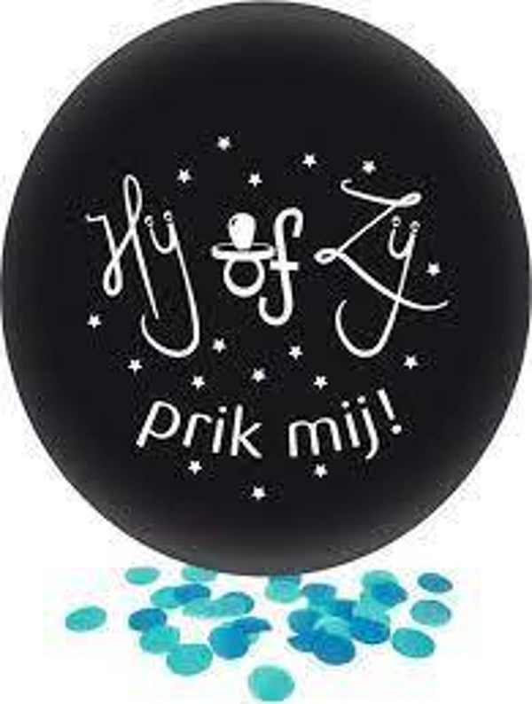 Gender reveal XL ballon -  jongen