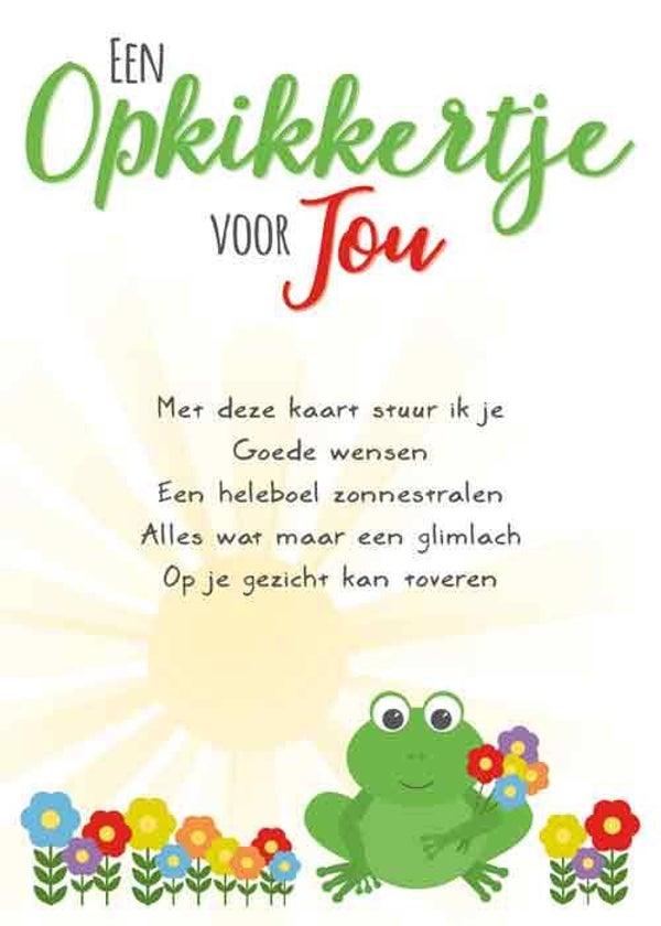 Een opkikkertje voor jou - wenskaart Intense
