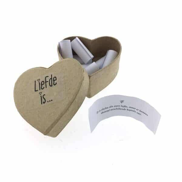 Liefdesspreuken  -  hartdoosje