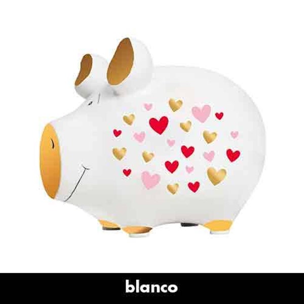 Hartjes - spaarpot varken in geschenkverpakking