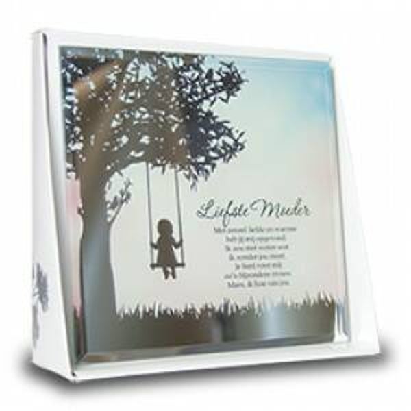 Liefste moeder - silver silhouette