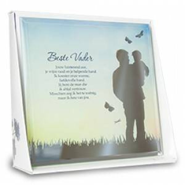 Beste vader - silver silhouette