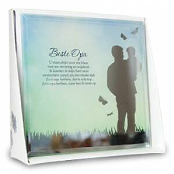 Beste opa - silver silhouette