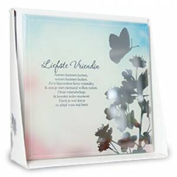 Liefste vriendin - silver silhouette