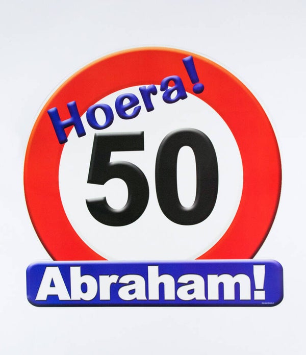 Hoera! 50 Abraham! - huldeschild
