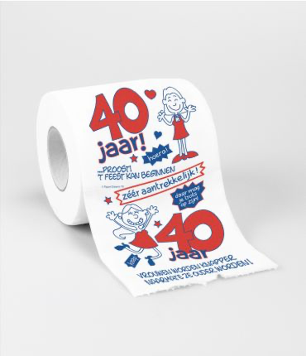 40 Jaar (vrouw) - toiletrol humoristisch