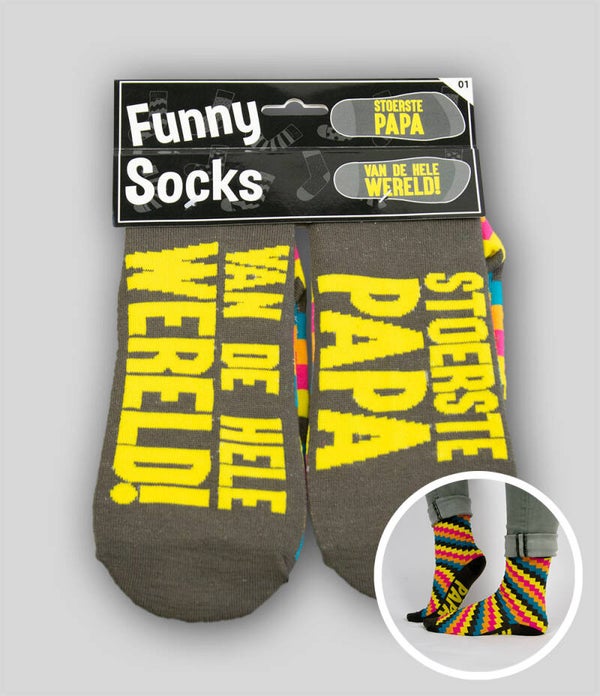 Stoerste papa - funny socks