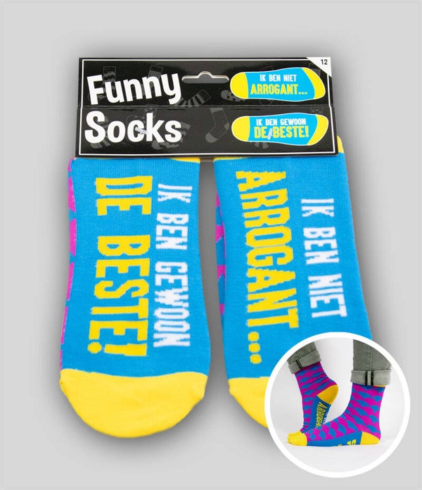 Ik ben niet arrogant... -  funny socks