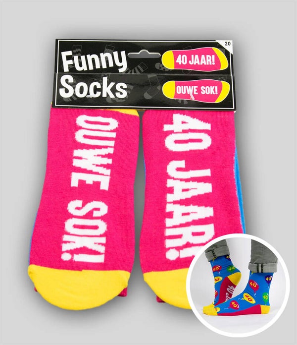 40 Jaar -  funny socks