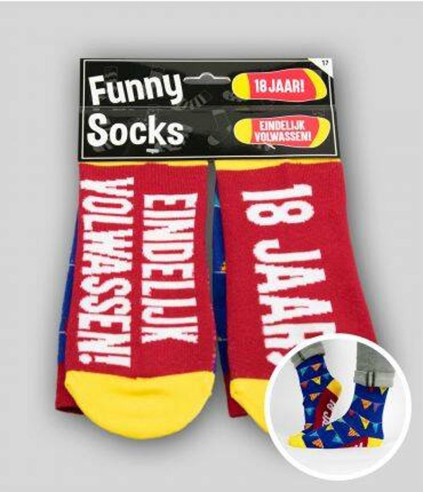 18 Jaar - funny socks