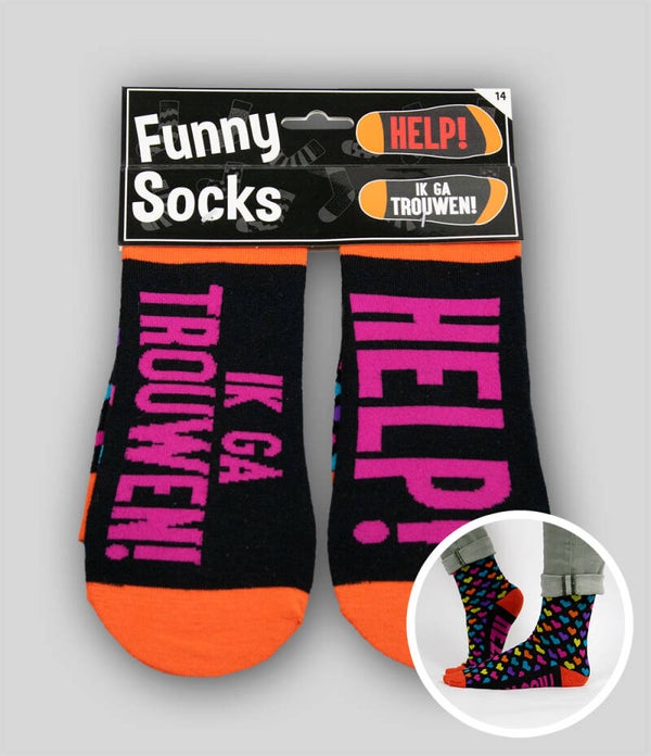 Help! Ik ga trouwen! -  funny socks