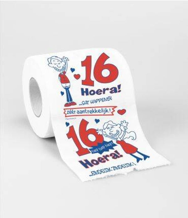 16 Jaar - toiletrol humoristisch