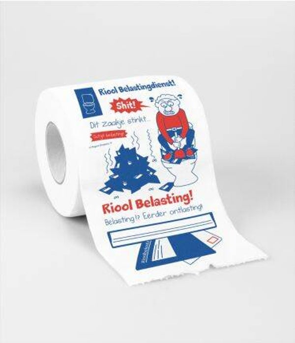 Belastingdienst - toiletrol humoristisch